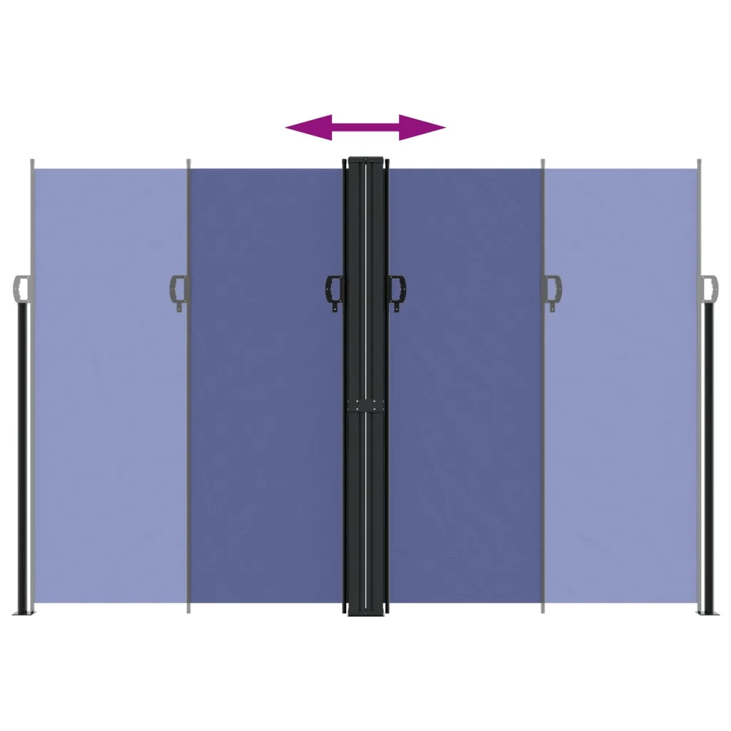 Tenda da Sole Laterale Retrattile Blu 220x1200 cm 4004866