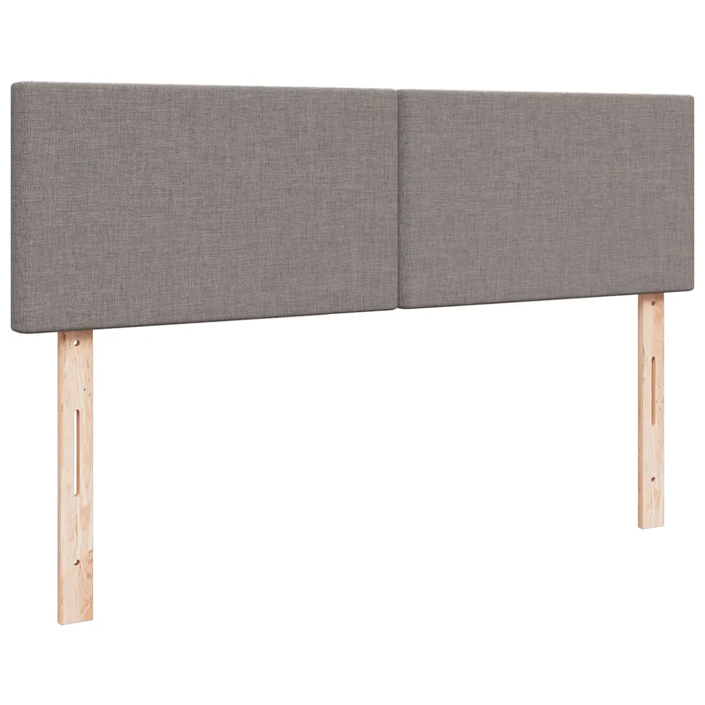 Struttura Letto Pouf con Materassi Tortora 180x200cm in Tessuto 3311977
