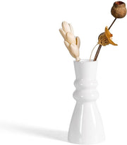 Vaso elegante bianco - compatto e stile - 1 pezzo - ceramico