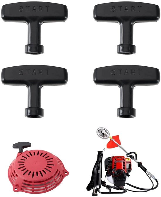 Set di 4 Manubri per Motoseghe e Attrezzi da Giardino