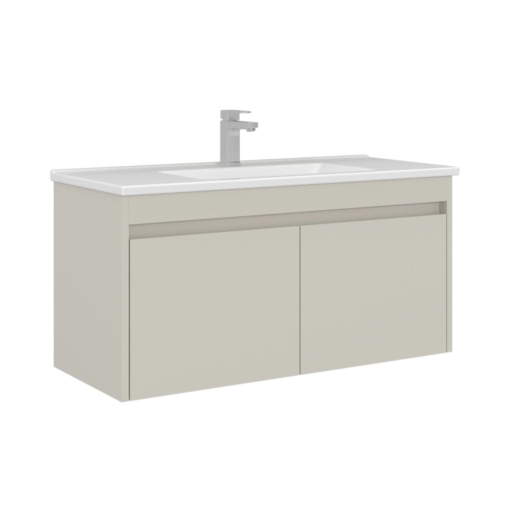 Mobile lavabo "Arno 100" - 100 x 45 x 52 cm - Cashmere