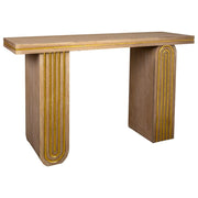 Mobile da ingresso in legno marrone 140.5x40x81.5
