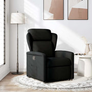 Poltrona Reclinabile in Tessuto Nero 4015578