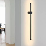 ZMH Applique LED nera dal design moderno e illuminazione rotante per scale per corridoio