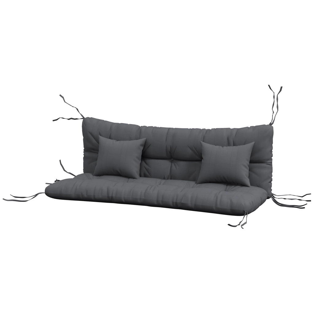 Set 4 Cuscini per Balancelle Giardino ¨C Minimal ¨C Grigio