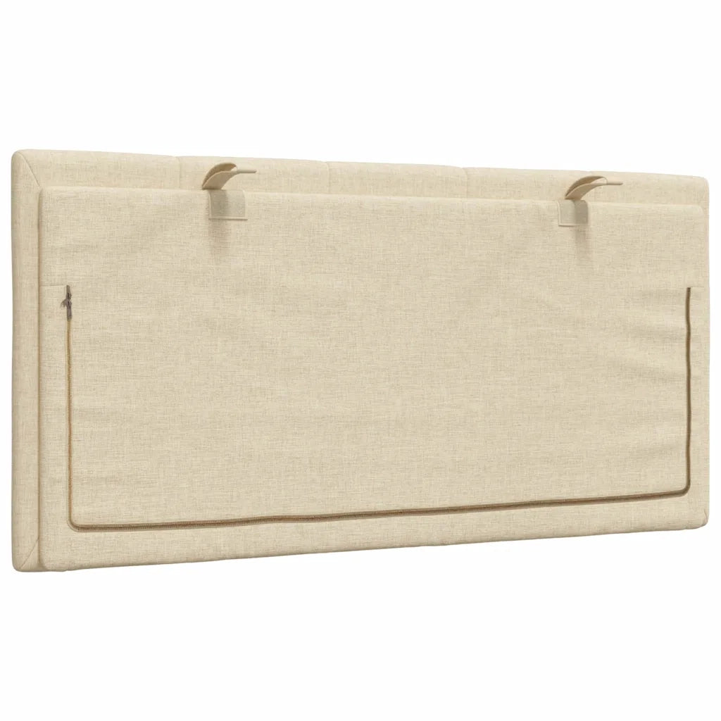 Cuscino Testiera Hanko Crema 100 cm in Tessuto 4019154