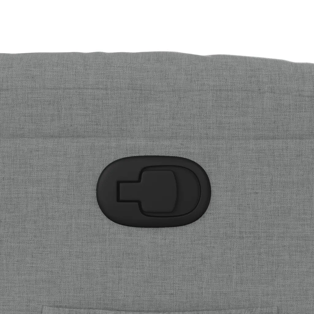 Poltrona | Sedia Relax Reclinabile in Tessuto Grigio Chiaro