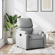 Poltrona reclinabile in tessuto grigio chiaro 3205680