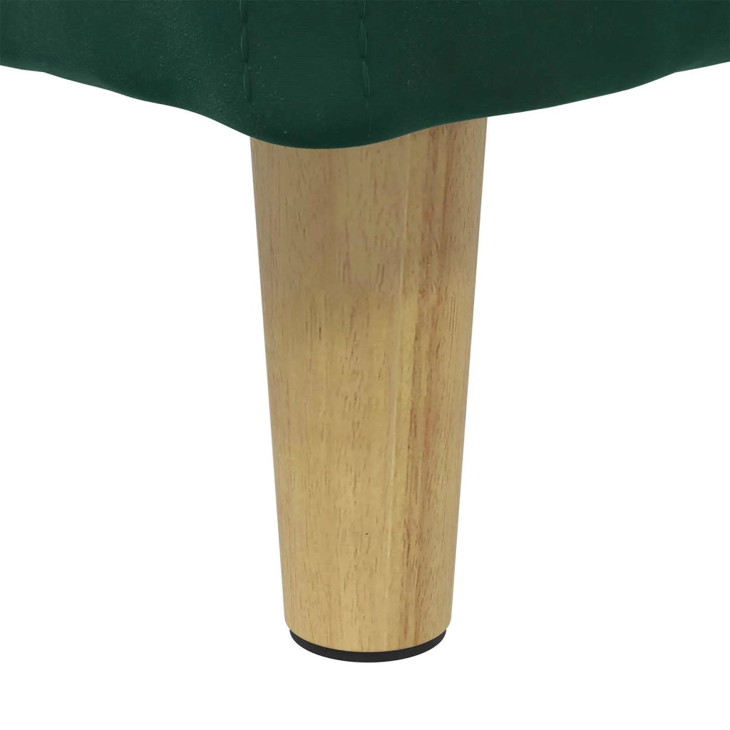 Pouf contenitore Verde Scuro 60 x 60 x 45 cm Velluto 876827