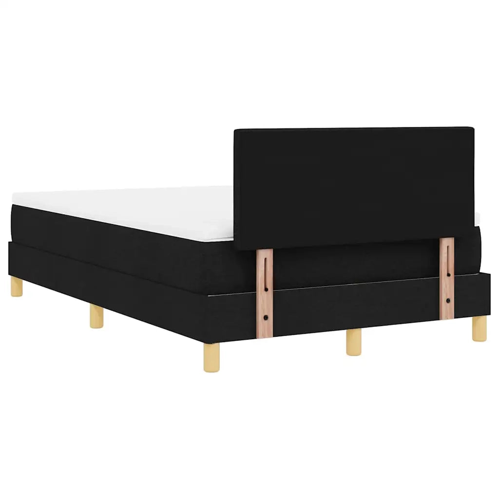 Letto a Sorgente LED con strisce LED Nero 120 x 200 cm Tessuto 3342431