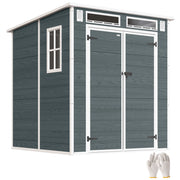 Casetta da Giardino ¨C Minimal ¨C Resina Grigio 3,3 m2