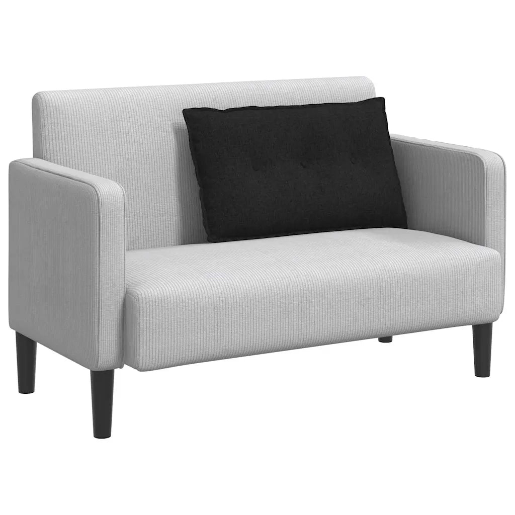 Cuscino per Schiena | Cuscino dorsale Nero 80 x 19 x 50 cm Tessuto