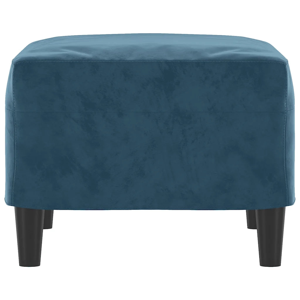 Poggiapiedi Blu 60x50x41 cm in Velluto 349302