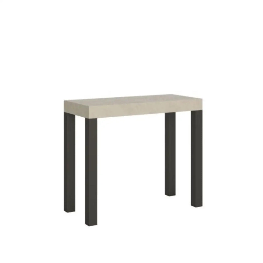 Consolle allungabile 90x40/300 cm Everyday cashmere gambe antracite