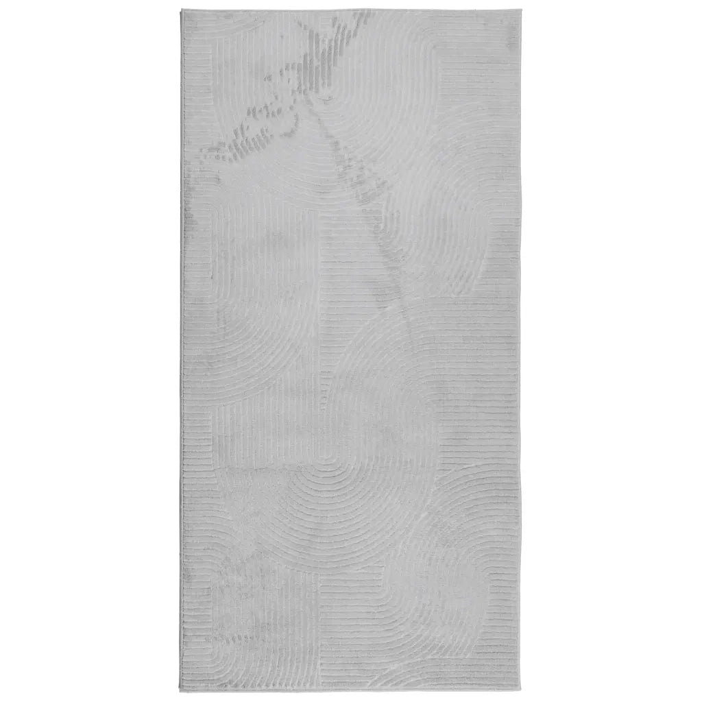 Tappeto del soggiorno | Tappeto IZA a Pelo Corto Aspetto Scandinavo Grigio 100x200 cm