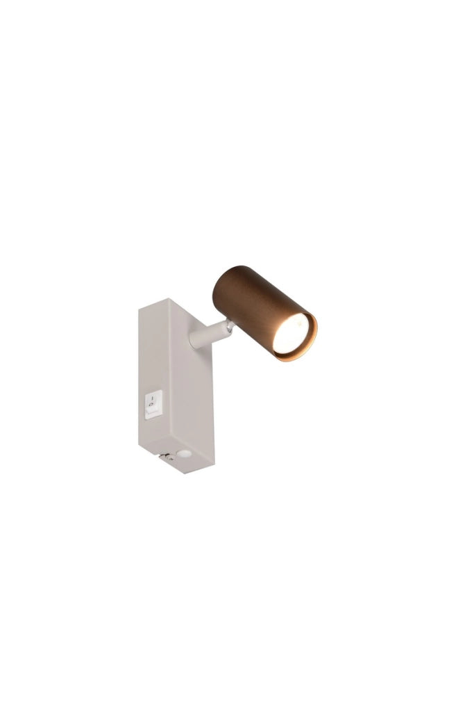 Applique da parete moderna TARYN 1xGU10 beige metallo RL