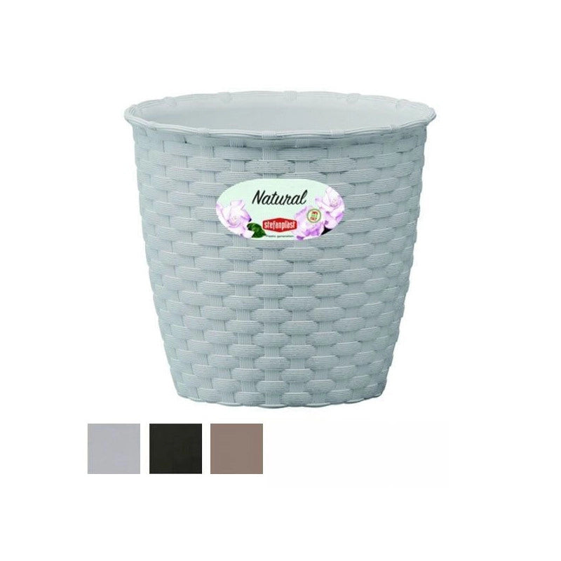 Vaso Natural Tondo Moka 24 H 23 Stefanpl