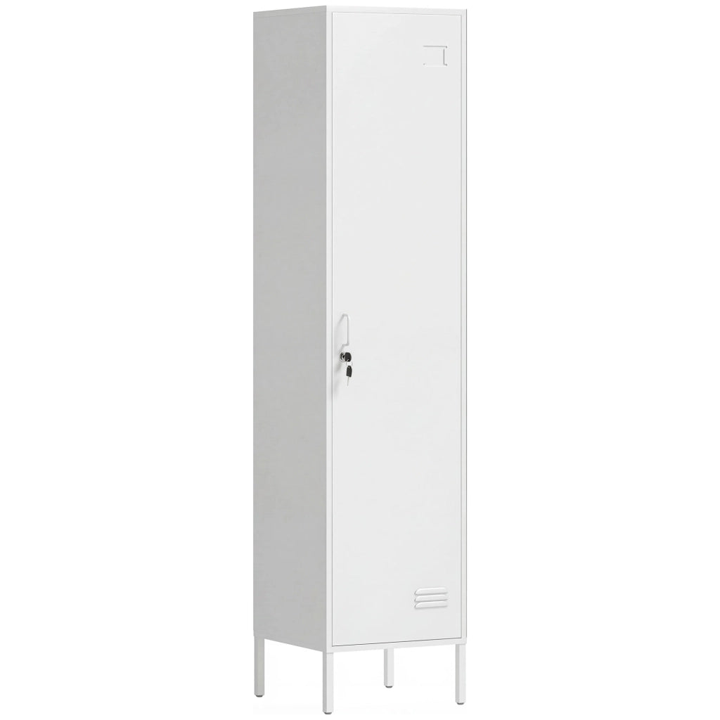 Armadio Metallico con Porta ¨C zephmum ¨C Bianco 40x40x179 cm