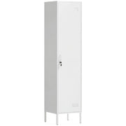 Armadio Metallico con Porta ¨C zephmum ¨C Bianco 40x40x179 cm