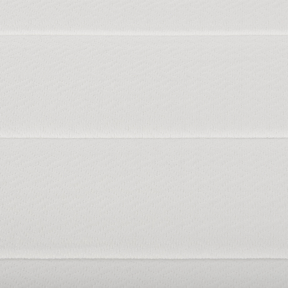 Materasso EU Duro 80 x 200 cm Bianco Grigio Schiuma Imbottitura Poliestere Sfoderabile
