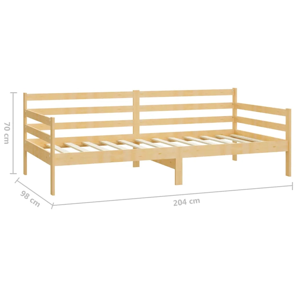 Divano letto | Sof¨¤ letto | Letto singolo con Materasso 90x200 cm Legno Massello di Pino