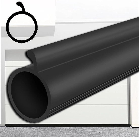 Striscia di chiusura per porte di garage premium - 05 cm - nera - Strisce di chiusura di ricambio per porte superiori - Buffer di impatto - 98 FT.