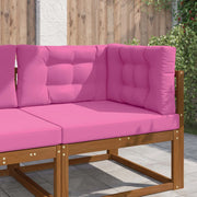 Cuscino per divano da esterno 3 pcs Rosa Poliestere 900895