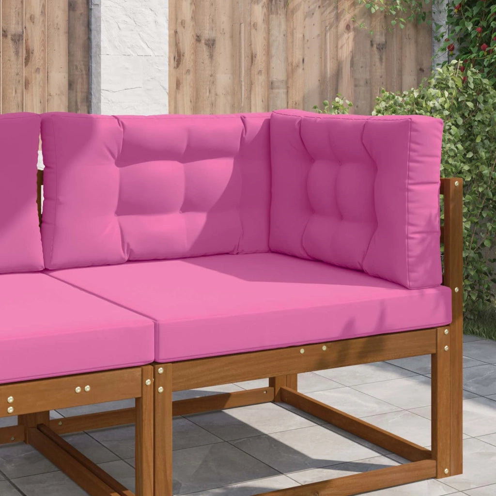 Cuscino per divano da esterno 3 pcs Rosa Poliestere 900895