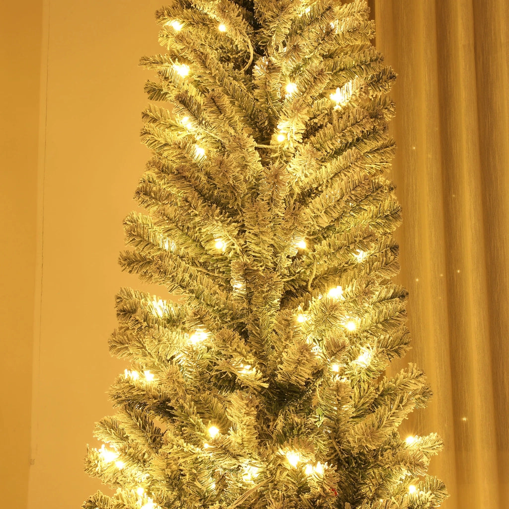 Albero di Natale Artificiale ¨C Minimal ¨C 225 cm Verde con 220 Luci LED