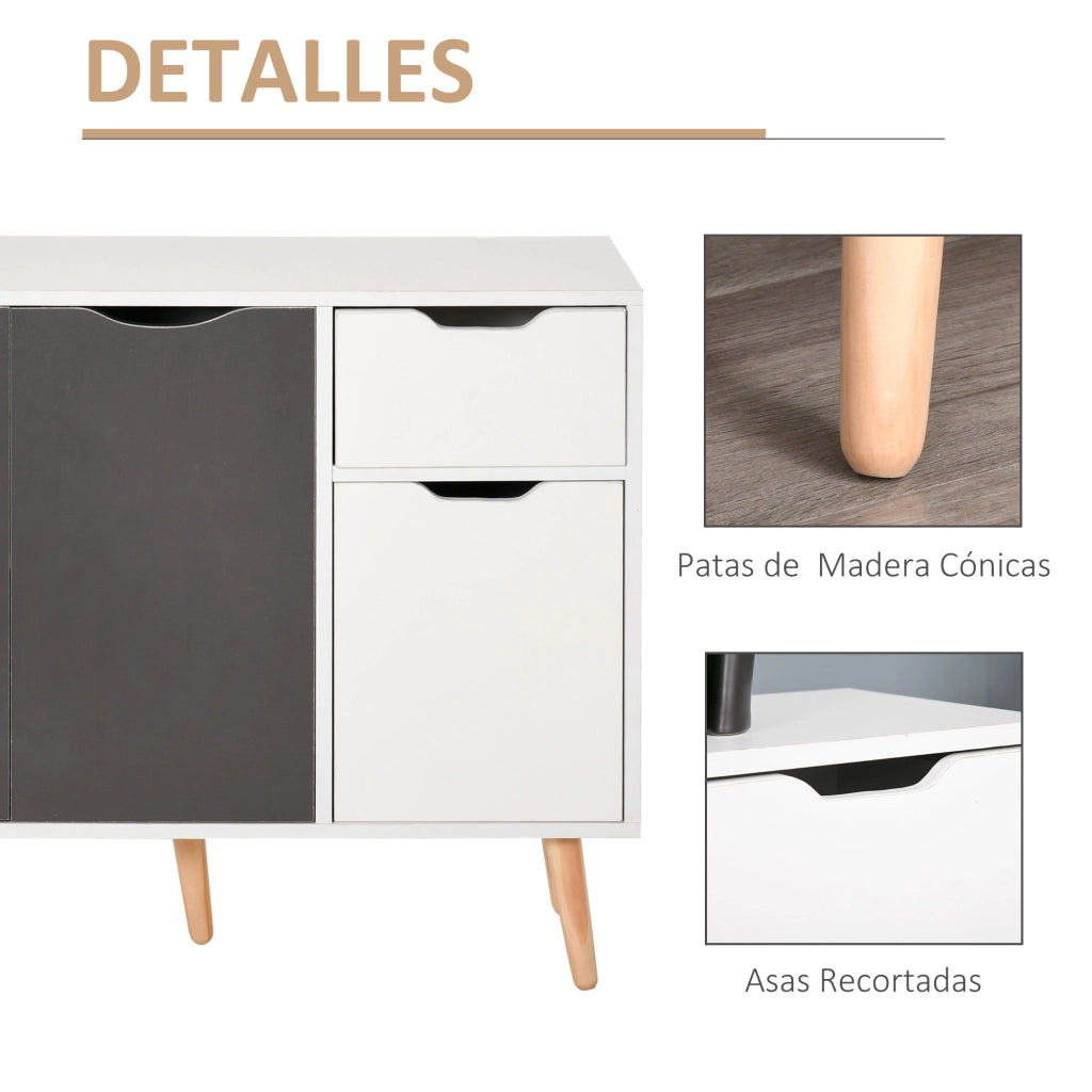 Armadio ¨C Minimal ¨C 90x30x72 Bianco Grigio