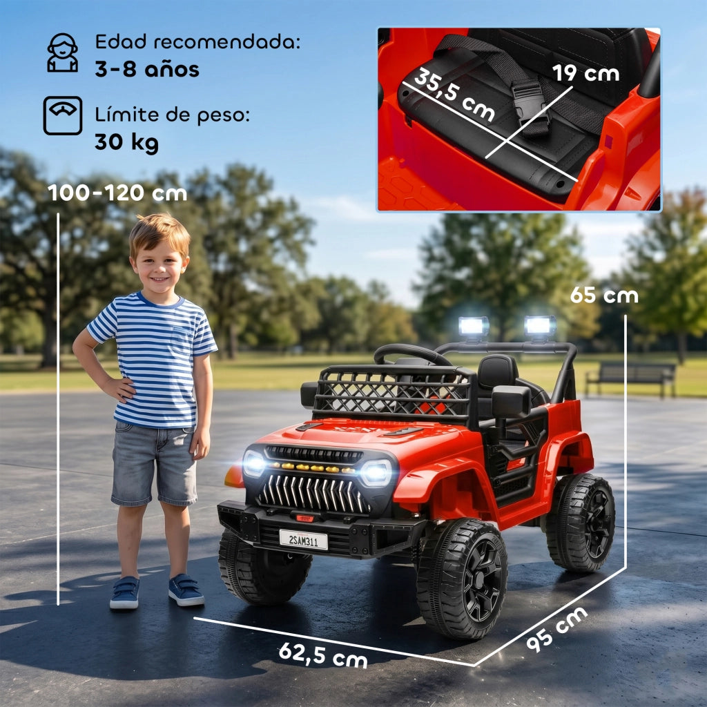 Auto Elettrica per Bambini con Telecomando ¨C Minimal ¨C Rosso