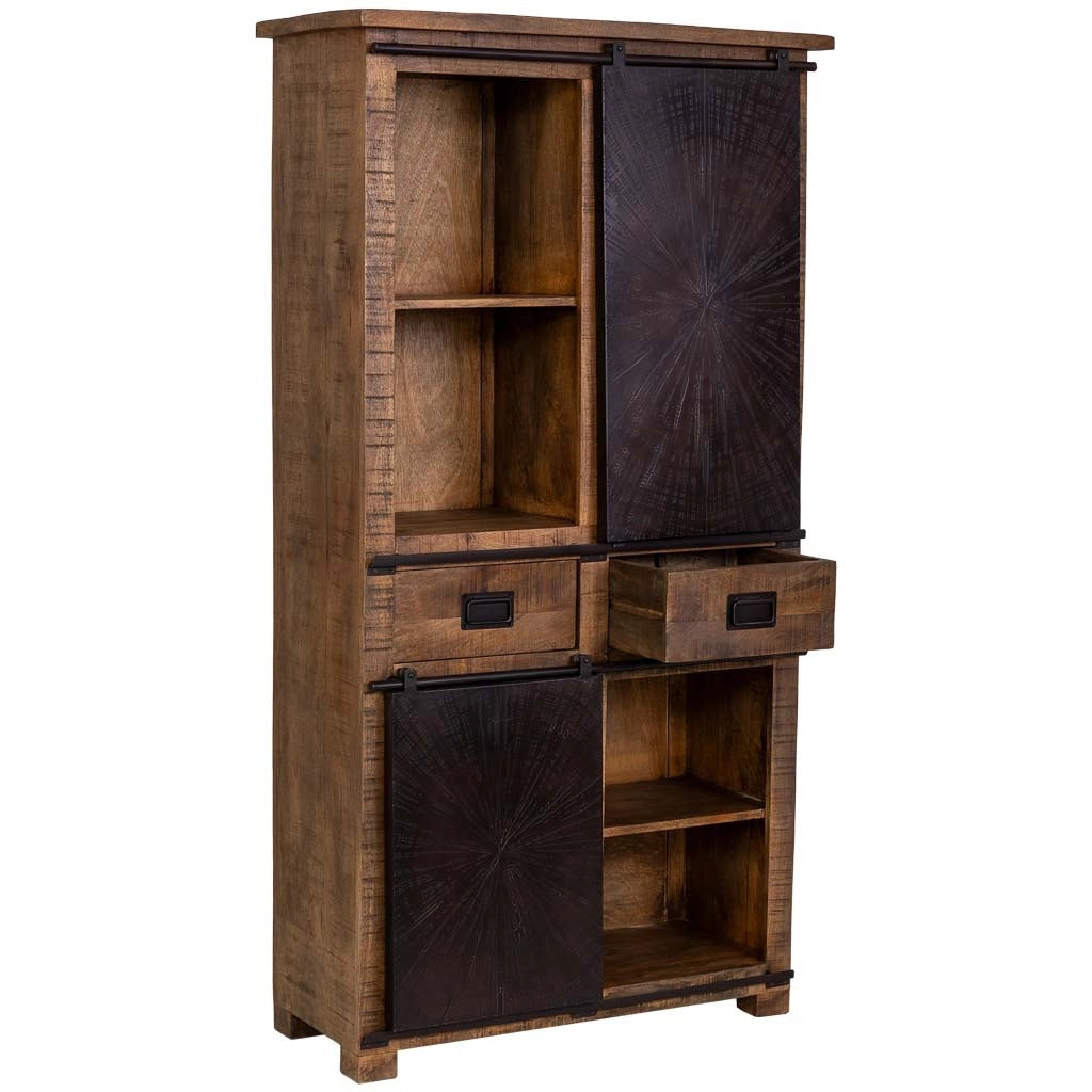 Armadio in legno marrone 100x42x190h cm