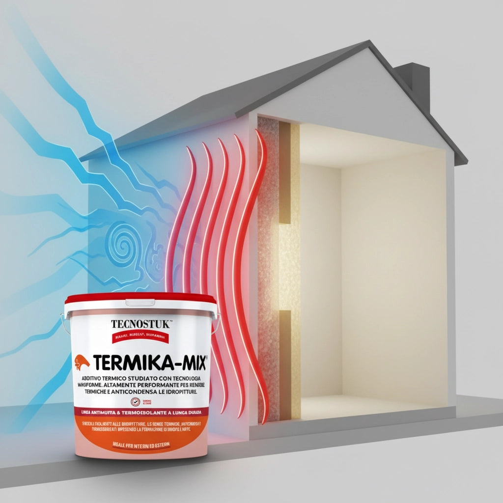 Termika-mix additivo idropitture per isolamento termico anticondensa 1 l