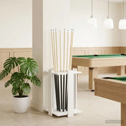 Supporto per stecche da biliardo Legno ingegnerizzato Bianco 8006782