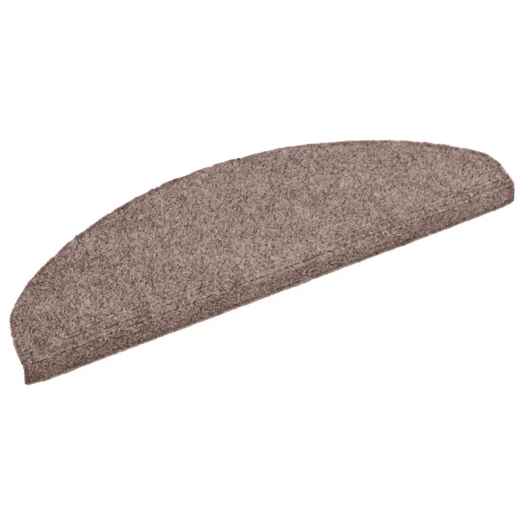 Tappetini per scale autoadesivi 30 pz 65x21x4 cm Marrone Chiaro semicircolari grandi 3365655