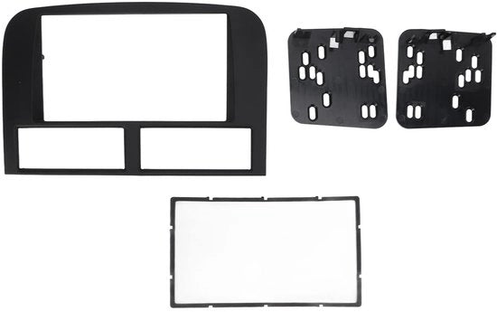 Set di copertura stereo per radio - 2 Din - per bordo - alta qualità ABS - facile installazione - compatibile con GRAND CHEROKEE 1999-2004 - robusto e affidabile - set di trim per bordo