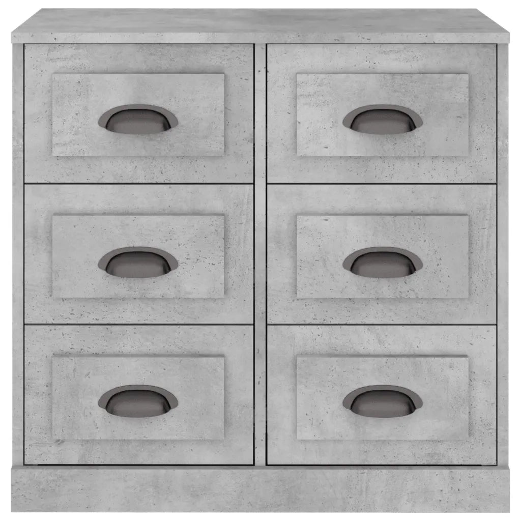 Credenza | Madia | Buffet da pranzo | Armadio da pranzo Grigio Cemento 70x35,5x67,5 cm in Legno Multistrato