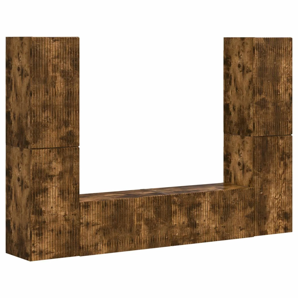 Set mobile TV 6 pcs Rovere fumé Legno multistrato 3409110