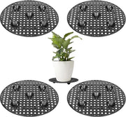 Supporti per piante e piedini - 4 pezzi - plastica - 20 cm