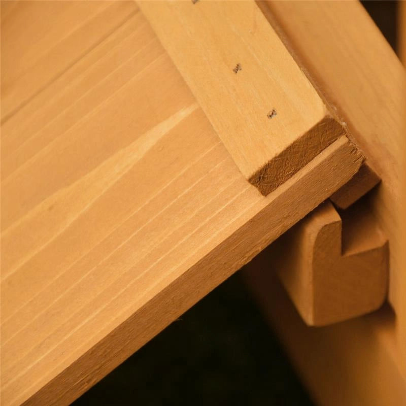 POLLAIO DA GIARDINO IMPERMEABILE IN LEGNO 150X100X96.5 CM