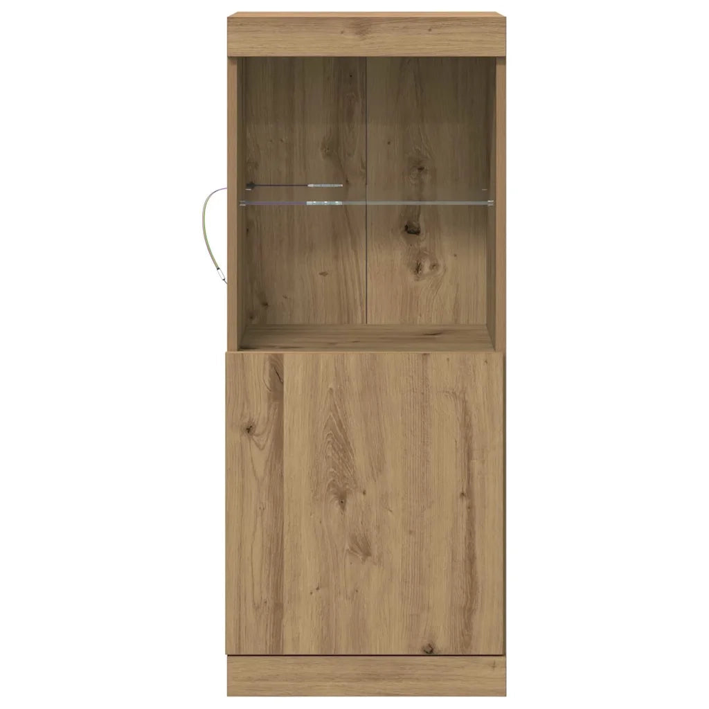 Madia LED Rovere artigianale 41 x 37 x 100 cm Legno multistrato 863040