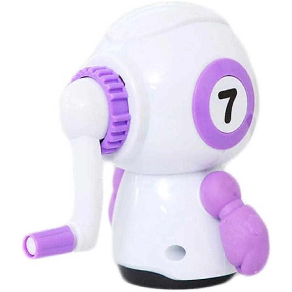 Trade Shop - Temperamatite Design Robot Manuale Con Manico Desktop Per Studenti Ufficio Scuola -