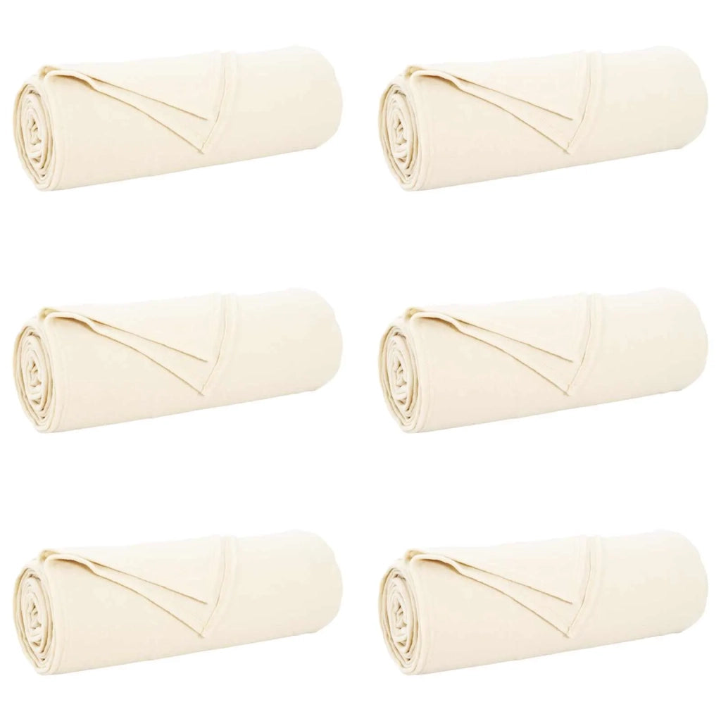 Coperte da Pile 6 pcs Crema 280 x 210 cm Panno 42017138