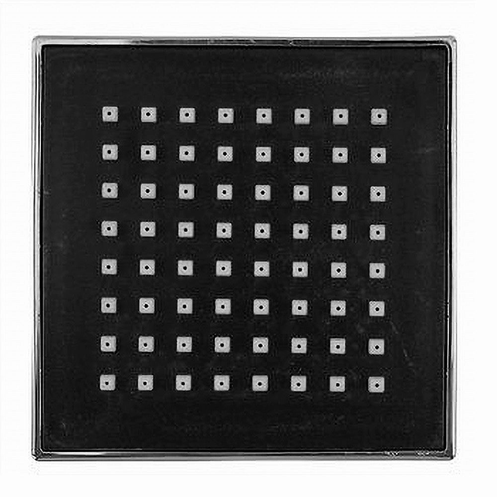 Trade Shop - Soffione Doccia Quadrato 10 X 10 Cm Ugelli Fori Bagno Miscelatore Moderno 69283 -