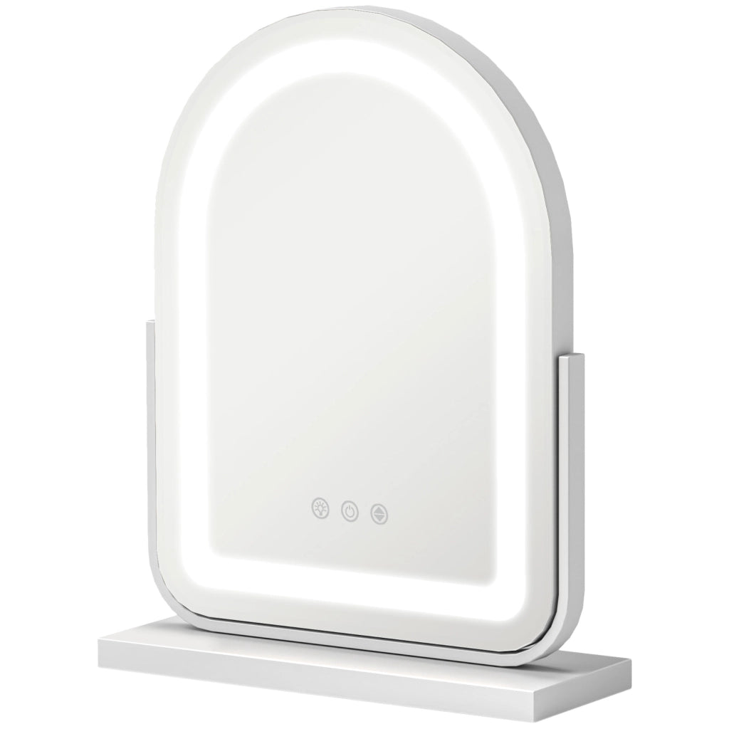 Specchio da Trucco con Luce LED ¨C Minimal ¨C 33x12x44,5 cm Bianco