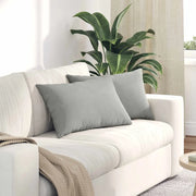 Cuscini da Divano 2 pcs Grigio chiaro 60 x 40 cm Tessuto 42013683