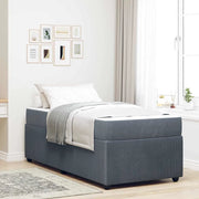 Struttura del letto-Giroletto Grigio scuro 90 x 200 cm Tessuto 873384