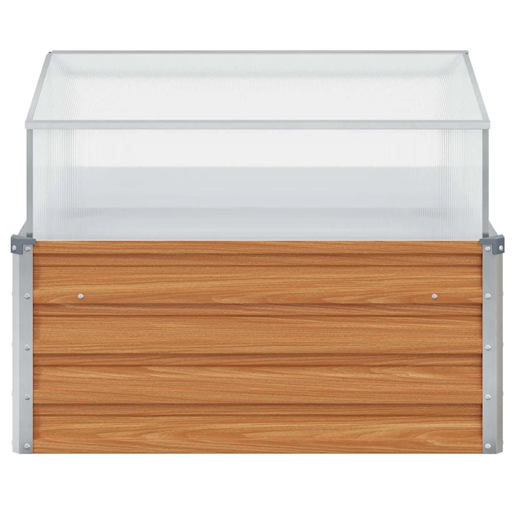 Vaso da giardino con serra Marrone Chiaro 100 x 100 x 77 cm 42017372