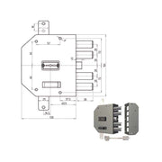 Serratura Sic.Triplice Dx Dm 2250 Cr