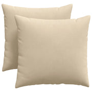 Cuscini da Divano 2 pz | Cuscini per sedie Crema 45 x 45 cm Tessuto